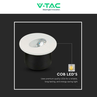 VT-1109RD Punto Luce LED COB 3W da Incasso IP20 V-Tac