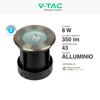 VT-7679 Punto Luce LED SMD 8W da Interramento IP67 V-Tac