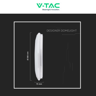 VT-8404 Plafoniera LED Tonda 40W SMD CCT 3in1 V-Tac Gallery