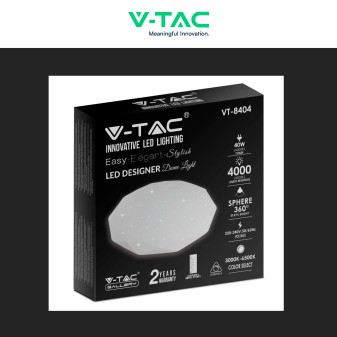 VT-8404 Plafoniera LED Tonda 40W SMD CCT 3in1 V-Tac Gallery