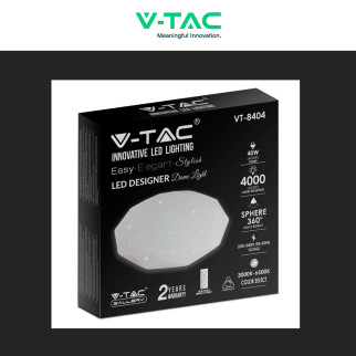 VT-8404 Plafoniera LED Tonda 40W SMD CCT 3in1 V-Tac Gallery