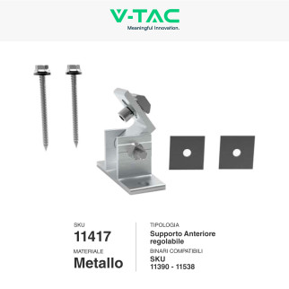 Supporto Regolabile Pannelli Solari Fotovoltaici V-Tac