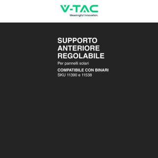 Supporto Regolabile Pannelli Solari Fotovoltaici V-Tac