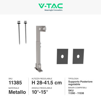 Gamba montaggio Pannelli Solari regolabile Fotovoltaic V-Tac