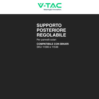 Gamba montaggio Pannelli Solari regolabile Fotovoltaic V-Tac