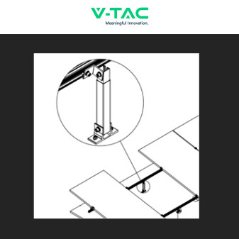 Gamba montaggio Pannelli Solari regolabile Fotovoltaic V-Tac
