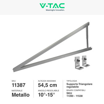 Supporto Triangolare Pannelli Solari Fotovoltaici V-Tac