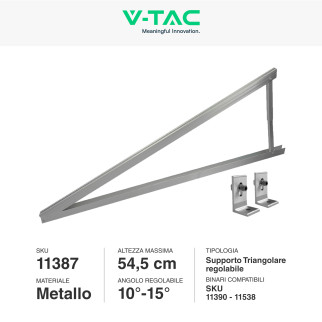 Supporto Triangolare Pannelli Solari Fotovoltaici V-Tac