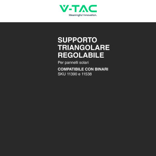 Supporto Triangolare Pannelli Solari Fotovoltaici V-Tac