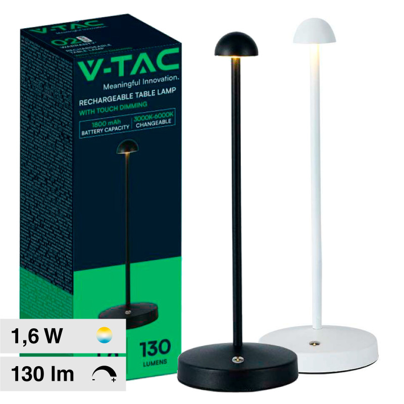 VT-1073 Lampada LED da Tavolo 3in1 1,6W Dimmerabile Touch V-Tac