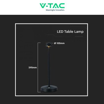 VT-1073 Lampada LED da Tavolo 3in1 1,6W Dimmerabile Touch V-Tac