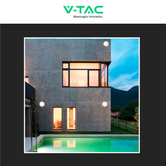 VT-743 Lampada LED da Muro 8W SMD IP65 Colore Bianco V-Tac