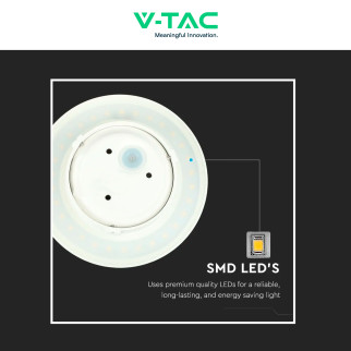 VT-743 Lampada LED da Muro 8W SMD IP65 Colore Bianco V-Tac
