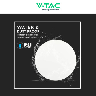 VT-743 Lampada LED da Muro 8W SMD IP65 Colore Bianco V-Tac