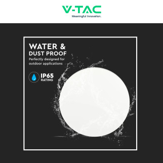 VT-743 Lampada LED da Muro 8W SMD IP65 Colore Bianco V-Tac