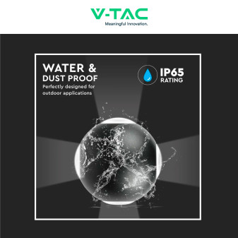 VT-834 Lampada LED da Muro 4W SMD IP65 Colore Nero V-Tac