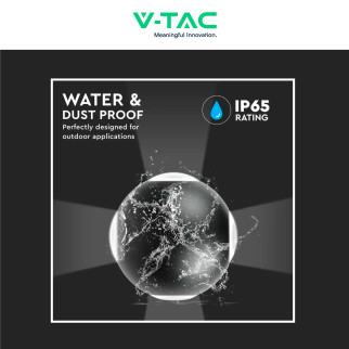 VT-834 Lampada LED da Muro 4W SMD IP65 Colore Nero V-Tac