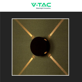 VT-706 Lampada LED da Muro 3W SMD IP65 Colore Nero V-Tac