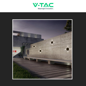 VT-706 Lampada LED da Muro 3W SMD IP65 Colore Nero V-Tac