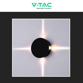 VT-706 Lampada LED da Muro 3W SMD IP65 Colore Nero V-Tac