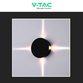 VT-706 Lampada LED da Muro 3W SMD IP65 Colore Nero V-Tac