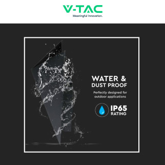 VT-825 Lampada LED da Muro 5W Applique Nera SMD IP65 V-Tac