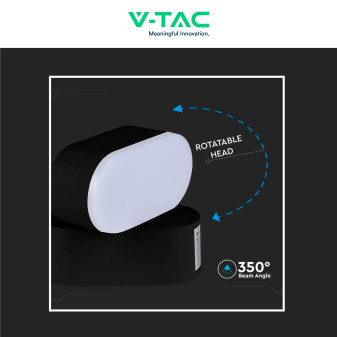 VT-816 Lampada LED da Muro 5W SMD IP65 Colore Nero V-Tac