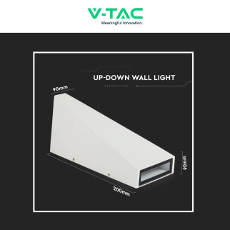 VT-826 Lampada LED da Muro 4W SMD IP65 Colore Bianco V-Tac