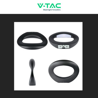 VT-811 Lampada LED da Muro 9W SMD Applique Nera V-Tac