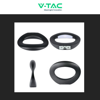 VT-811 Lampada LED da Muro 9W SMD Applique Nera V-Tac