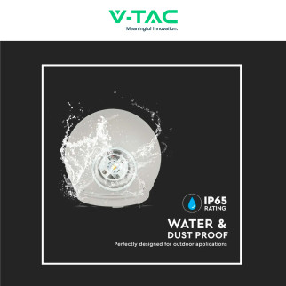 VT-836 Lampada LED da Muro 4W SMD IP65 Colore Grigio V-Tac