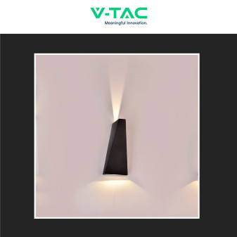 VT-826 Lampada LED da Muro 4W SMD IP65 Colore Nero V-Tac