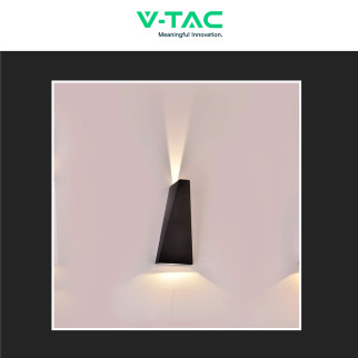 VT-826 Lampada LED da Muro 4W SMD IP65 Colore Nero V-Tac