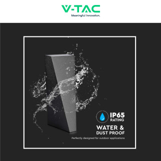 VT-826 Lampada LED da Muro 4W SMD IP65 Colore Nero V-Tac