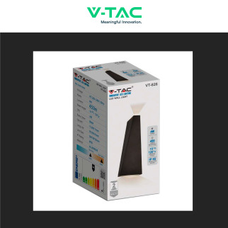 VT-826 Lampada LED da Muro 4W SMD IP65 Colore Nero V-Tac