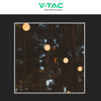 VT-70510 Catena da 10 Lampadine LED MiniGlobo IP44 V-Tac