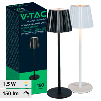 VT-1028 Lampada LED da Tavolo 3in1 1,5W Dimmerabile Touch V-Tac