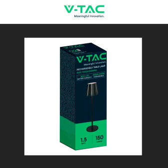 VT-1028 Lampada LED da Tavolo 3in1 1,5W Dimmerabile Touch V-Tac