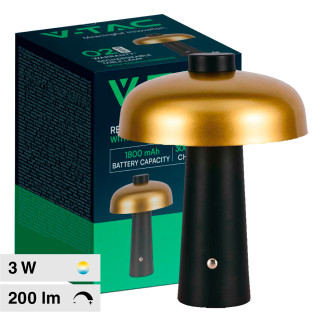 VT-1050 Lampada LED 3in1 da Tavolo 3W Dimmerabile Changing Color V-Tac