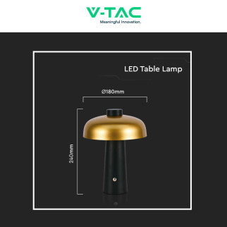 VT-1050 Lampada LED 3in1 da Tavolo 3W Dimmerabile Changing Color V-Tac
