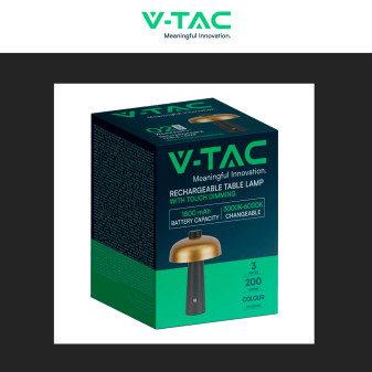 VT-1050 Lampada LED 3in1 da Tavolo 3W Dimmerabile Changing Color V-Tac