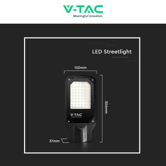 VT-15057ST Lampada Stradale LED 50W SMD Lampione IP65 V-Tac