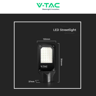 VT-15057ST Lampada Stradale LED 50W SMD Lampione IP65 V-Tac