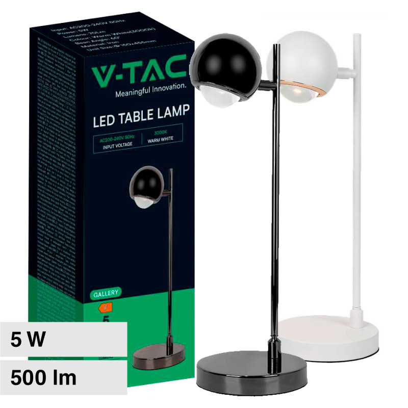 VT-7506 Lampada LED da Tavolo 5W in Metallo V-Tac