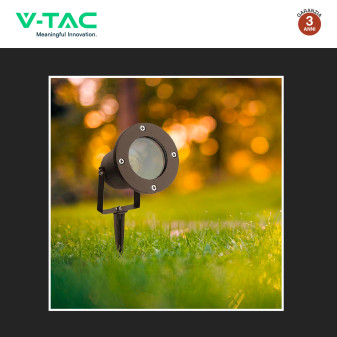VT-7701 Portafaretto da Giardino con Portalampada GU10 V-Tac