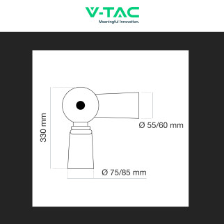 Adattatore V-Tac VT-795 Regolabile Per Lampade Stradali