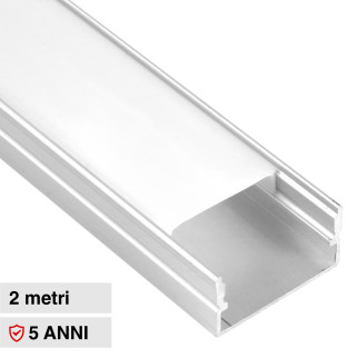 VT-8202 Profilo Piatto in Alluminio da 2m per Strisce LED V-Tac