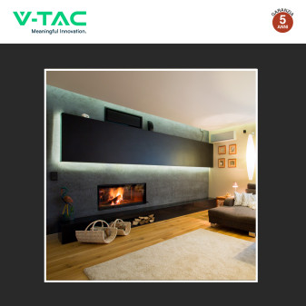 VT-8204 Profilo Piatto in Alluminio da 2m per Strisce LED V-Tac