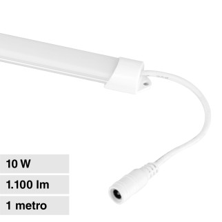 Striscia LED Rigida 10W SMD 120 LED/m 12V in Alluminio 1m Universo