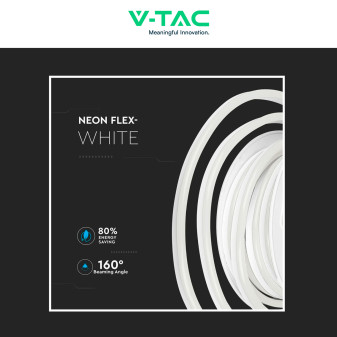 V-Tac VT-555 LED Neon Impermeabile Bianca - Bobina da 10